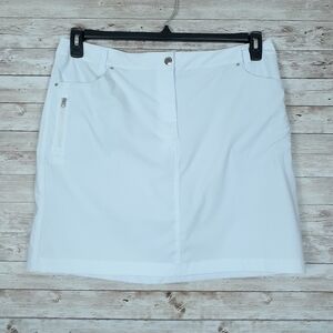Nivo Sport Skort Sz 14 Golf Front Zip Pockets 203